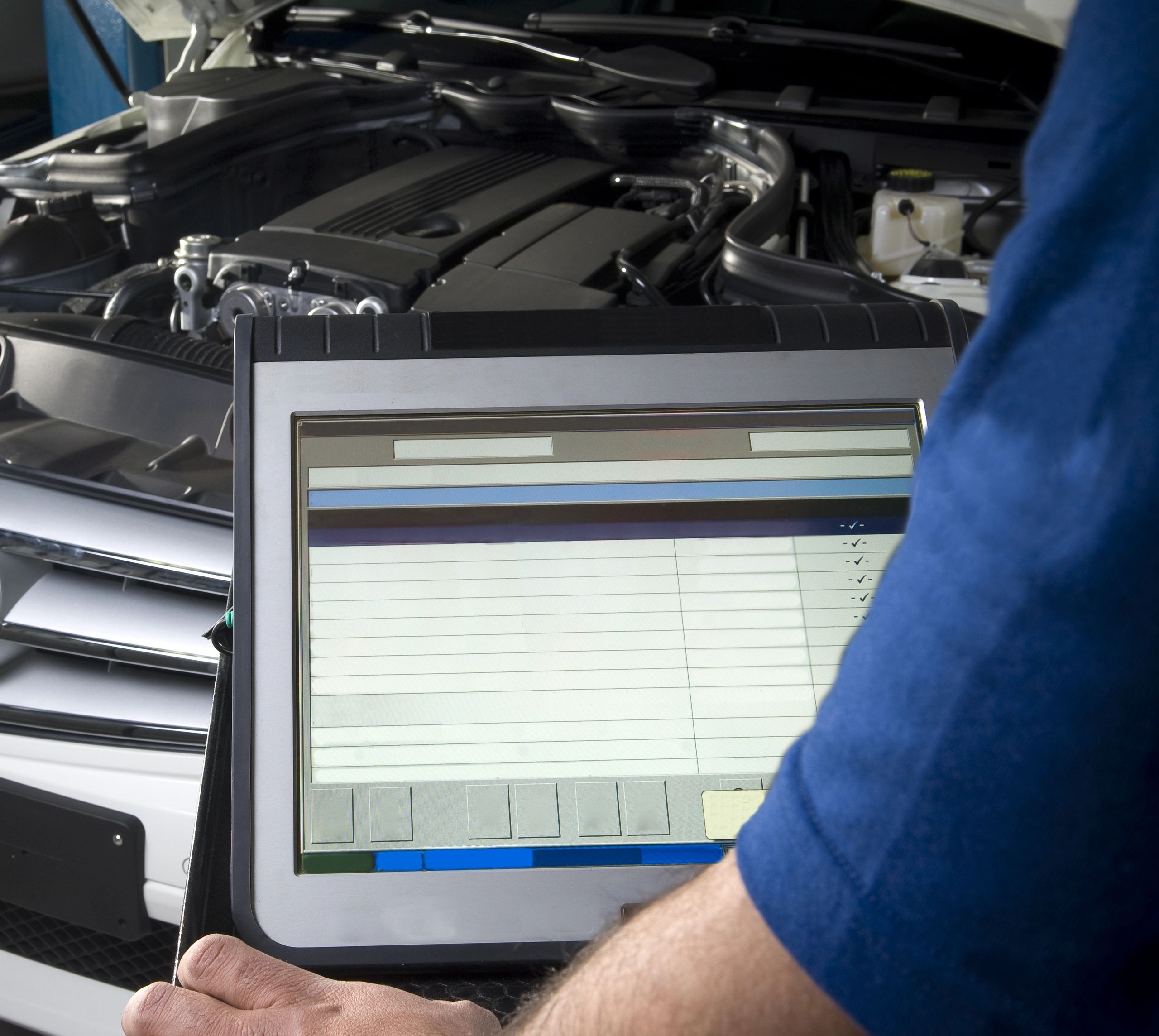 Auto repair shop interior